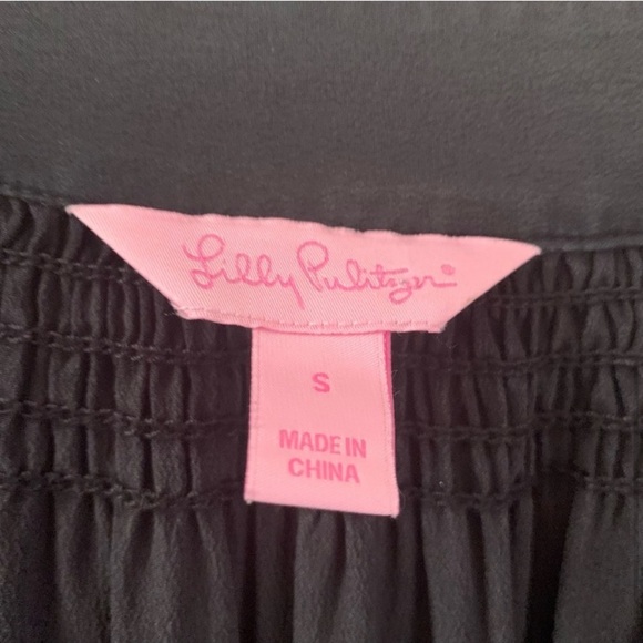Lilly Pulitzer Silk Black Top - Picture 5 of 8